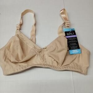 Bali Women's Double Support Cotton Wire-Free Bra - 3036 36C Soft Taupe